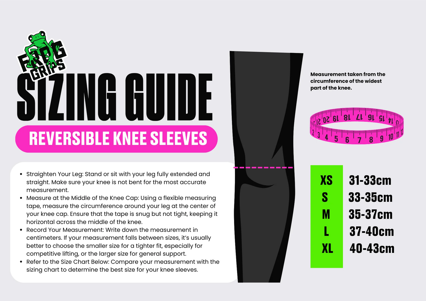 Frog Reversible Knee Sleeves